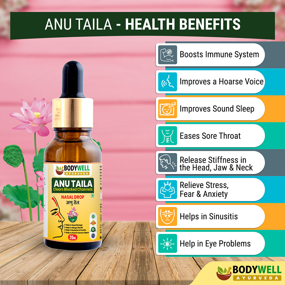 Anu Taila, Ayurvedic Nasal Drop, 20ml