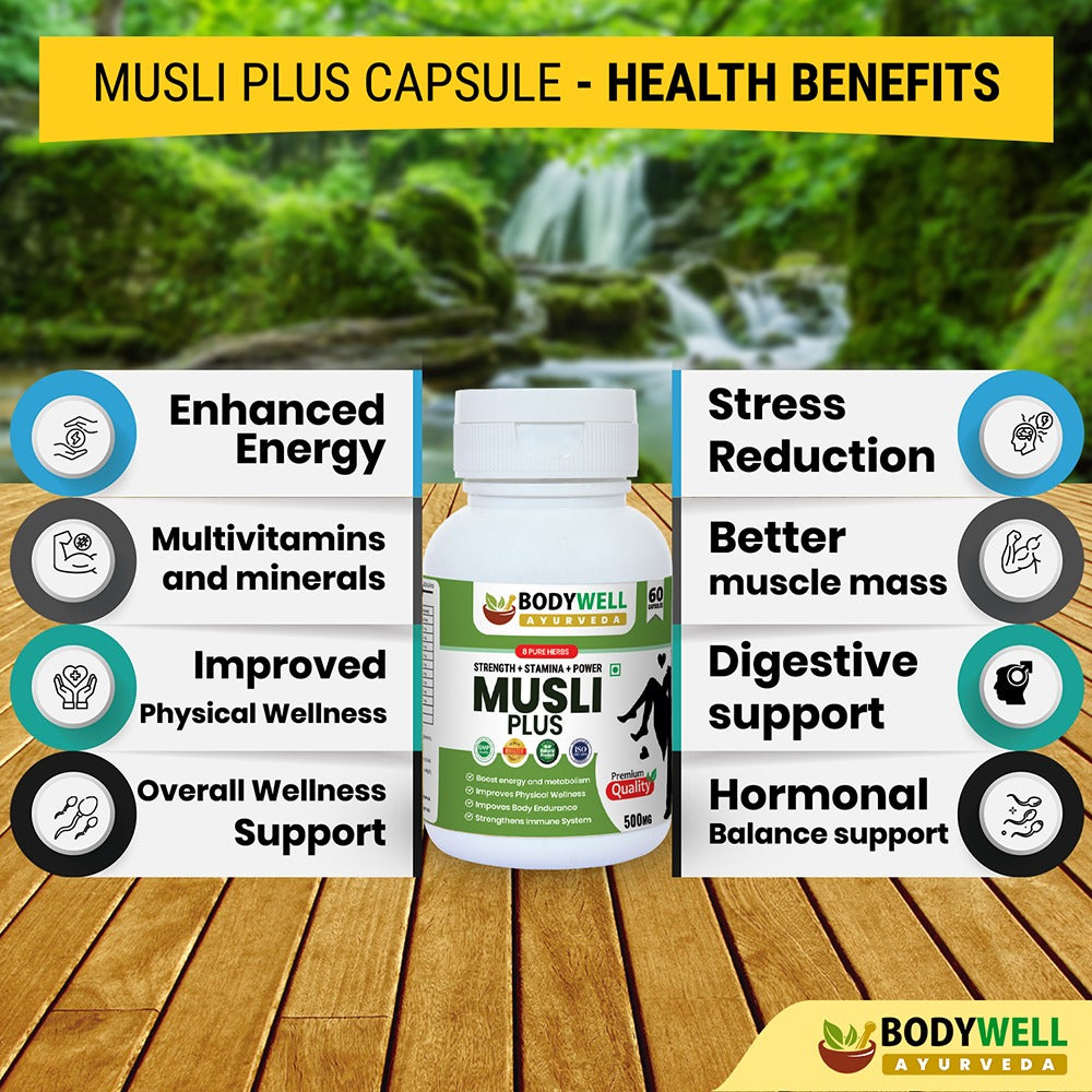 Musli Plus Capsule, 500mg, 60 Capsules