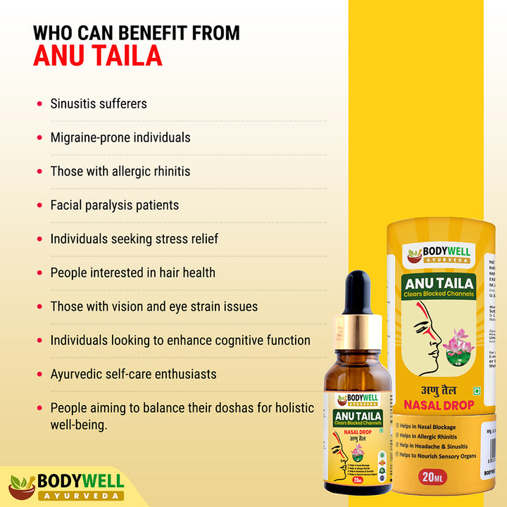Anu Taila, Ayurvedic Nasal Drop, 20ml