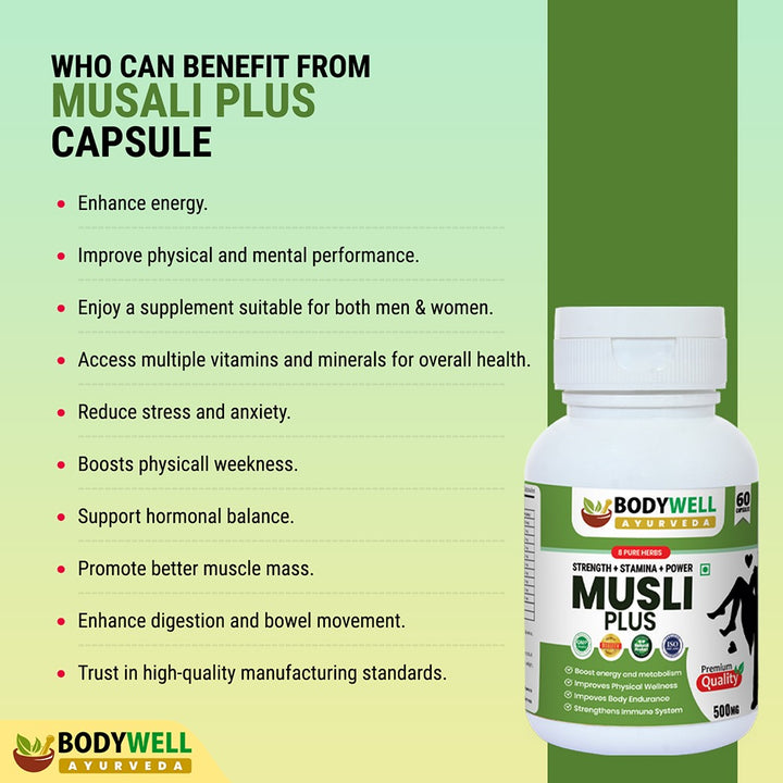 Musli Plus Capsule, 500mg, 60 Capsules