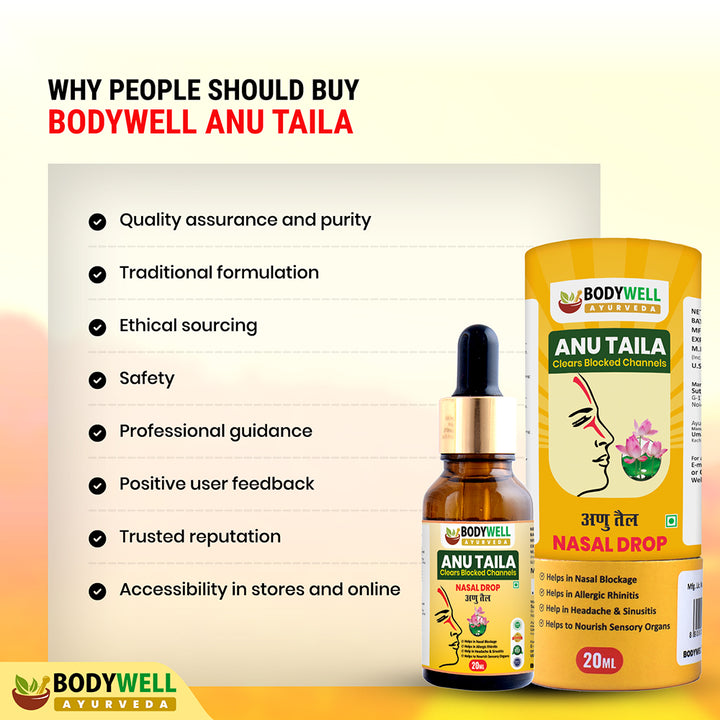 Anu Taila, Ayurvedic Nasal Drop, 20ml