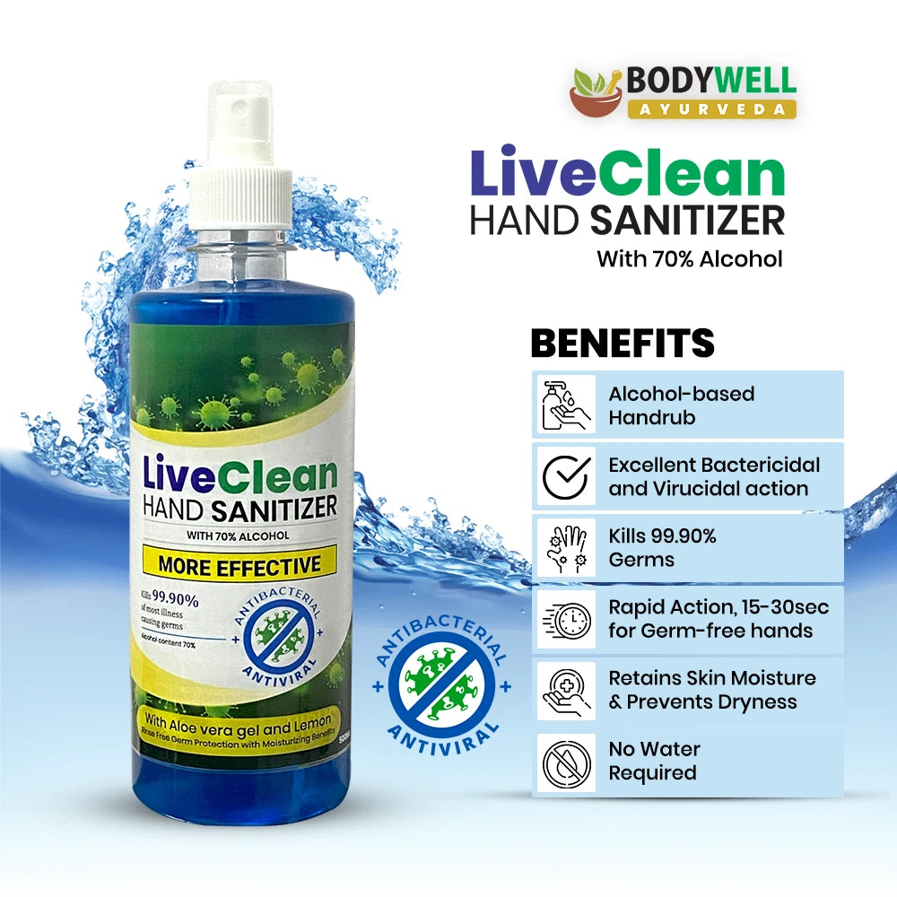 LiveClean Hand Sanitizer, 500ml