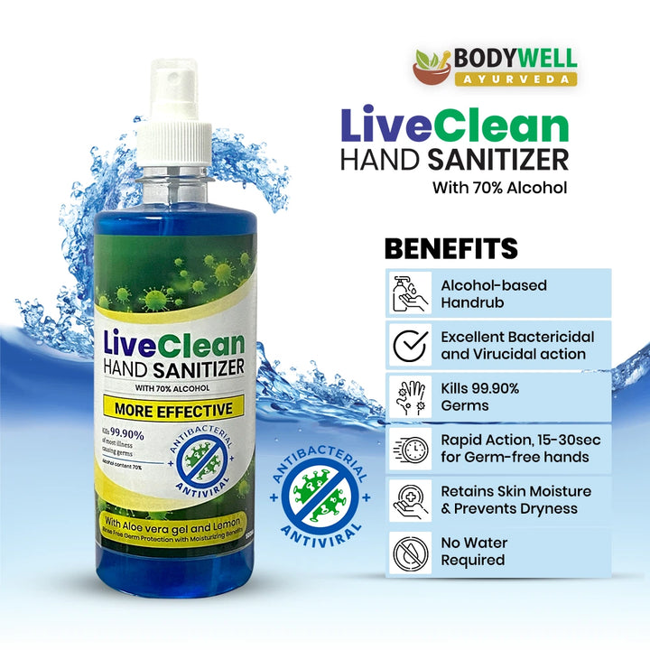 LiveClean Hand Sanitizer, 500ml