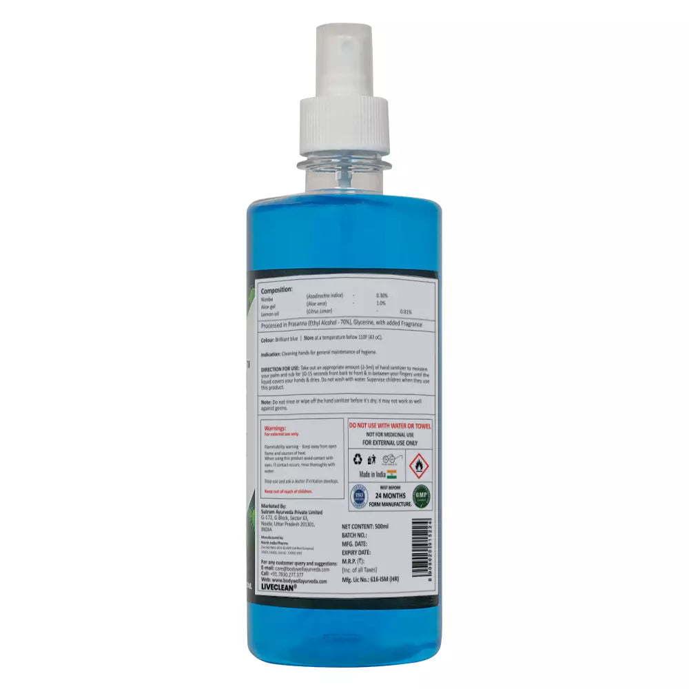 LiveClean Hand Sanitizer, 500ml