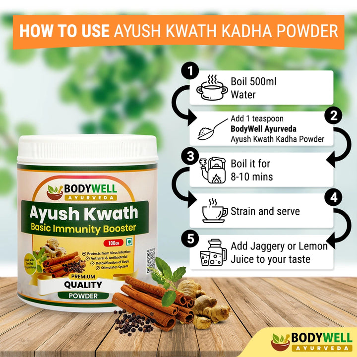 How to Use Ayush Kwath Powder (Kadha)